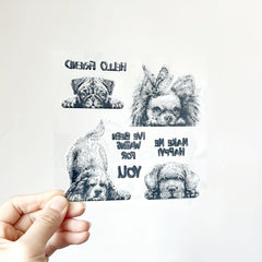 Dog DIY Scrapbook Decoration Silicone Transparent Stamp
