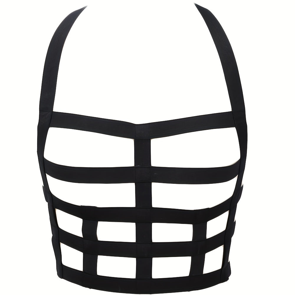 Gothic Chest Harness Belt Elastic Body Suspenders