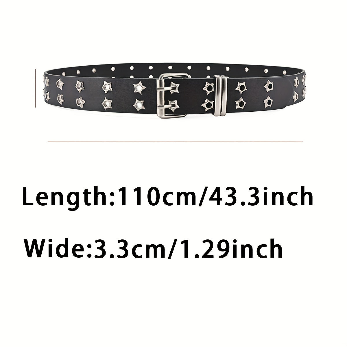 Star Eyelet Belt For Women Men Unisex Party Belt