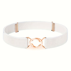 Women's Elastic Waistband with Adjustable Metal Buckle