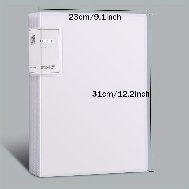 A4 Size File Storage Book Large Capacity 60 Pieces