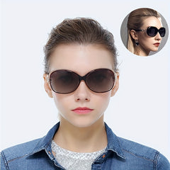 Round Frame Sunglasses Gradient Lens Glasses UV400