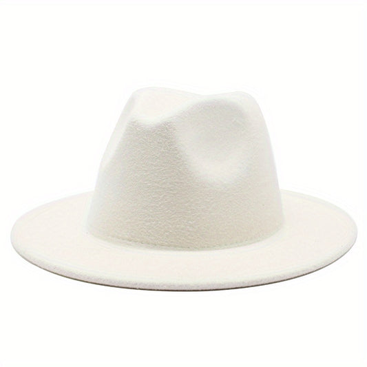 Gradient Sunshade Wide Brim Fedora Hat for Party Meeting