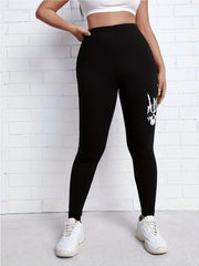 Halloween Skull High Stretch Leggings
