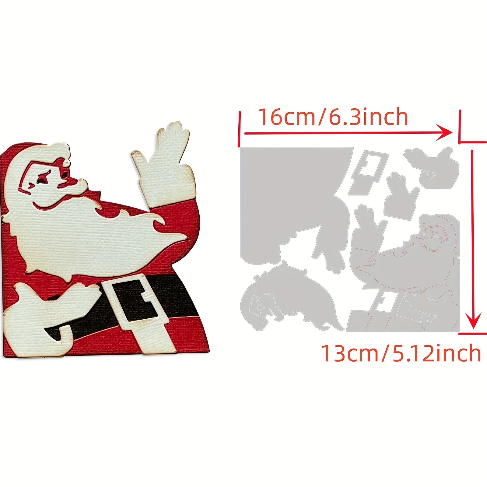 1pc Christmas Metal Cutting Dies Scrapbook Decoration Craft DIY Greeting Card