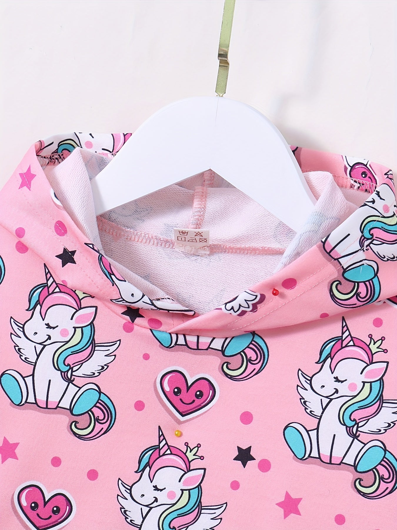 Girl's Cartoon Graphic Hoodie for Spring/Autumn