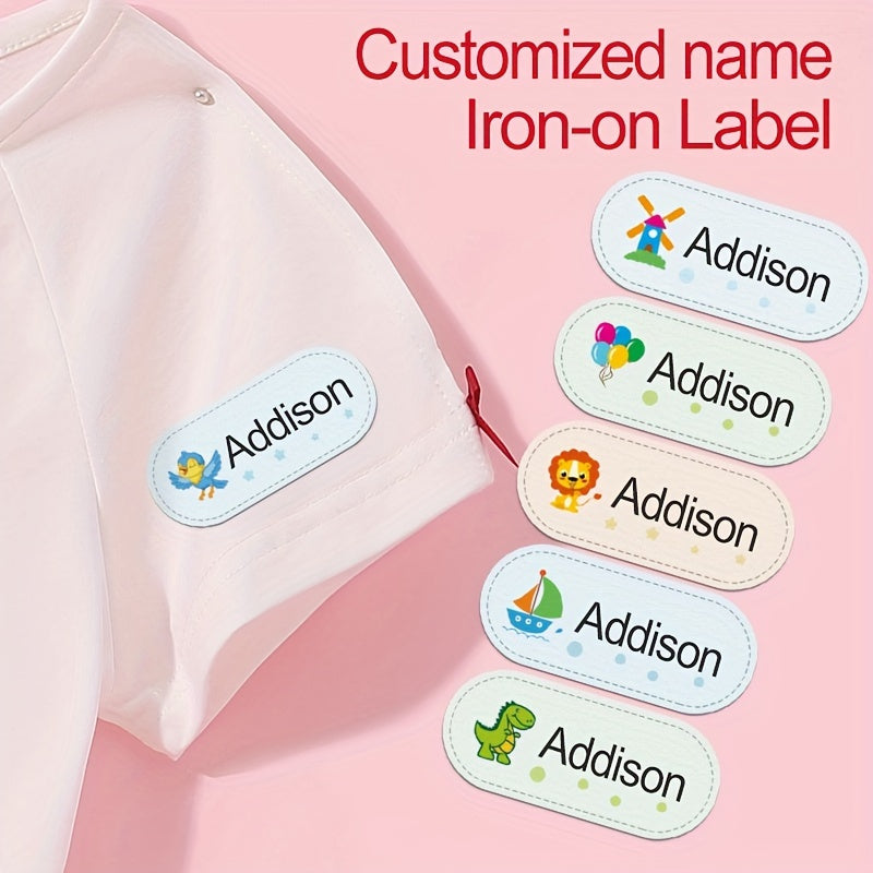Custom Clothing Name Tags, Sewable & Ironable, Waterproof & Non Fading
