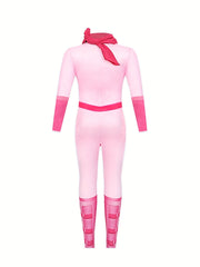 Girls Peach Costume Anime Movie Cosplay Outfit Full Cover Bodysuit