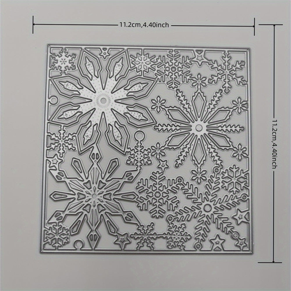 Christmas Snowflake Background Metal Cutting Dies for Greeting Card Decoration
