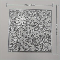 Christmas Snowflake Background Metal Cutting Dies for Greeting Card Decoration