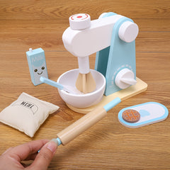 Wooden Juicer Blender Toy Set for Kids Pretend Kitchen Fun