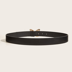 Lady Belt PU Leather Butterfly Buckle Decorative Waist Belts For Women