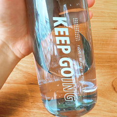 Classic Transparent Water Bottle with Filter Mesh for Summer