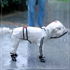 Clear Dog Raincoat Waterproof All inclusive Small Dog Raincoat