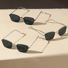 Square Metal Sunglasses for Men Women UV400