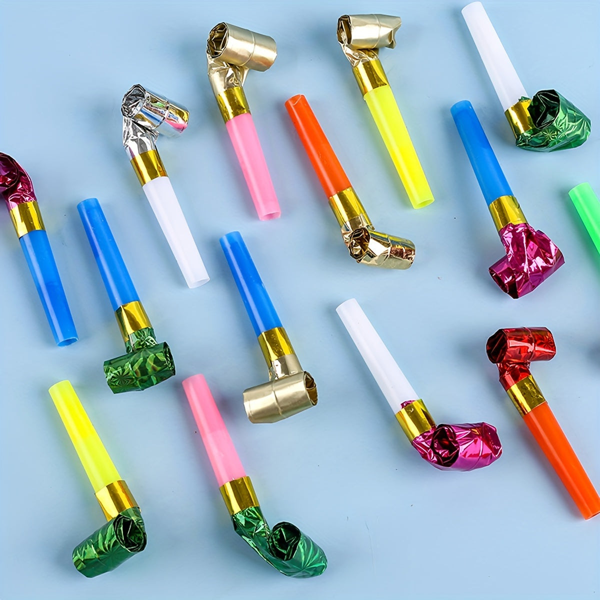 30pcs Plastic Whistle Party Aid Props Student Toys