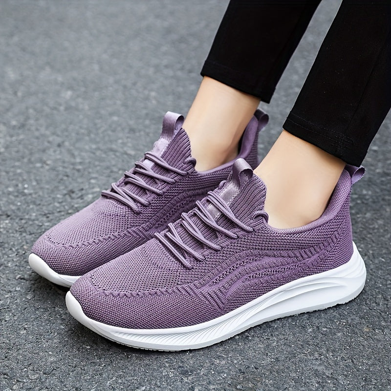 Women's Lace Up Athletic Running Shoes Soft Sole Casual Mesh Sneakers