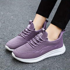 Women's Lace Up Athletic Running Shoes Soft Sole Casual Mesh Sneakers
