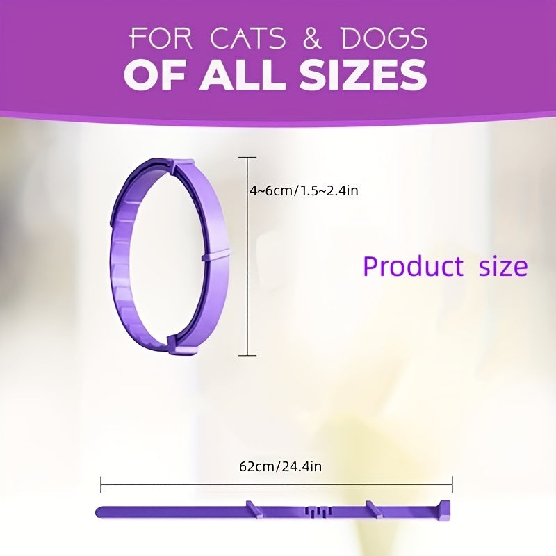Calming Collar for Cats & Dogs Anxiety Relief Adjustable Stress Reduction