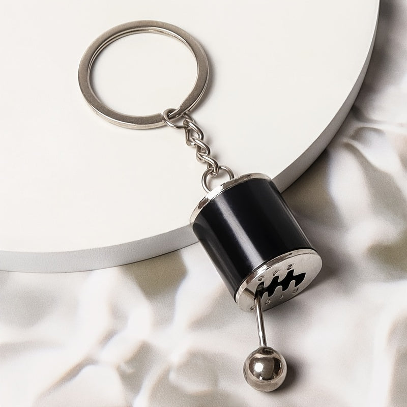 6 Speed Shifter Keychain Gear Box Key Chain Zinc Tuning Gear Pendant