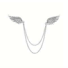 Deer Horn Chain Brooch Zinc Alloy Chain Tassel Brooch Pin