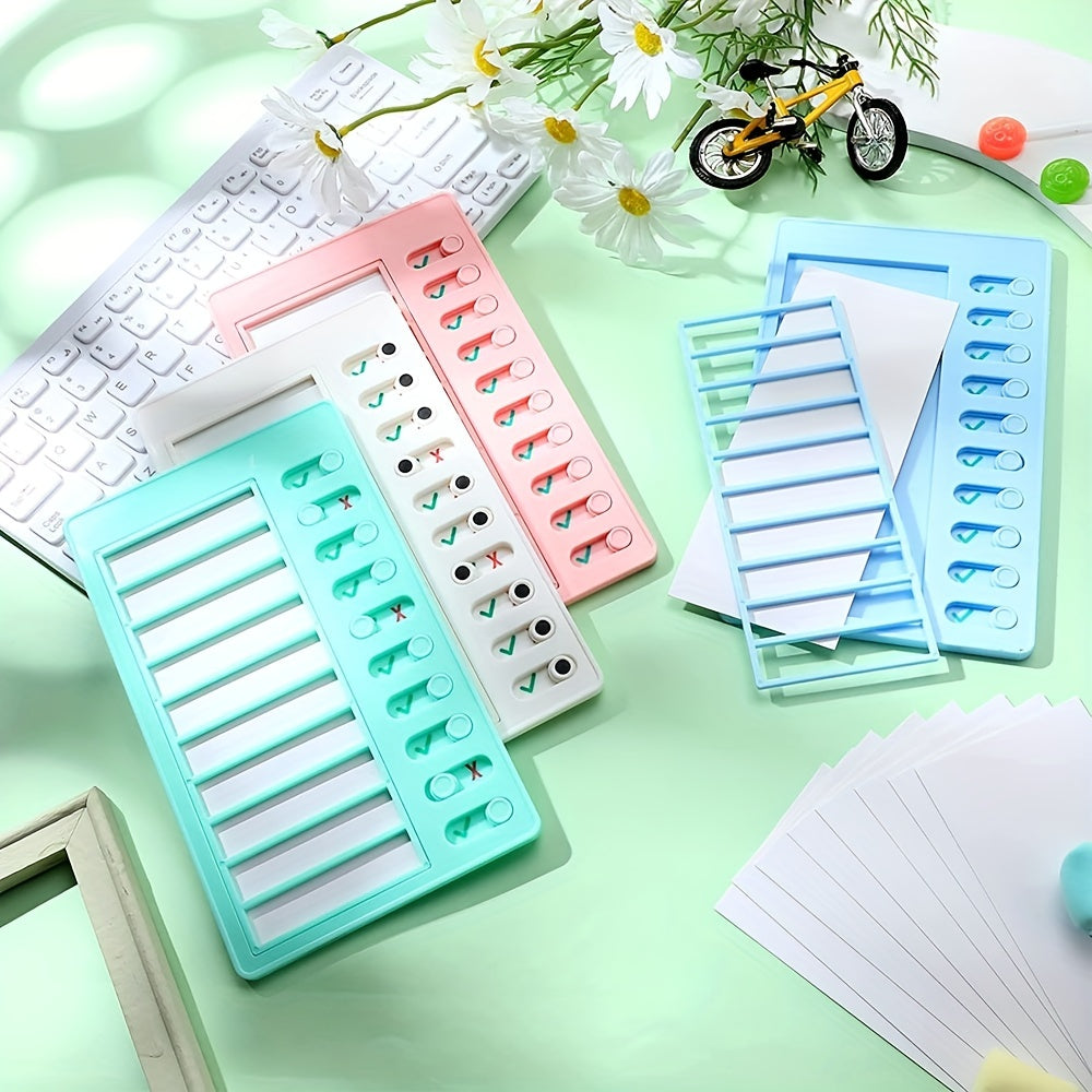 4pcs Chore Chart Blank Checklist Board For Home Routine Planning
