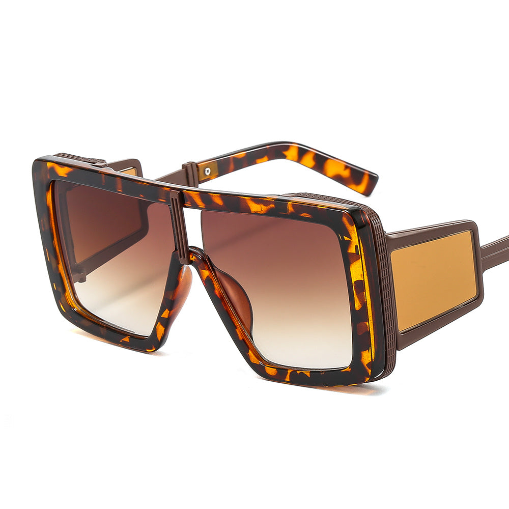 Colorful Lens Square Sunglasses Women Street Style
