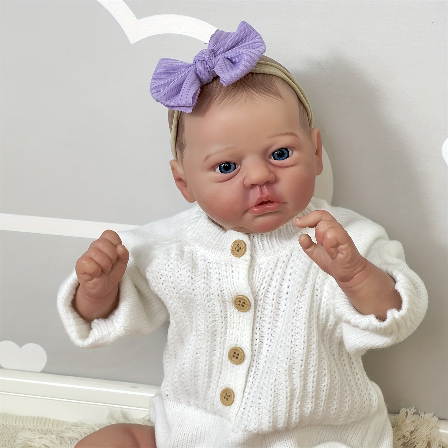 20 Inch Newborn Baby Doll Lifelike Reborn Awake Soft Touch Cuddly Doll