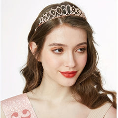 AB Rhinestone Happy Birthday Queen Tiara for Women