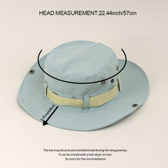 Drawstring Bucket Hat Outdoor Camping Mountaineering Hat