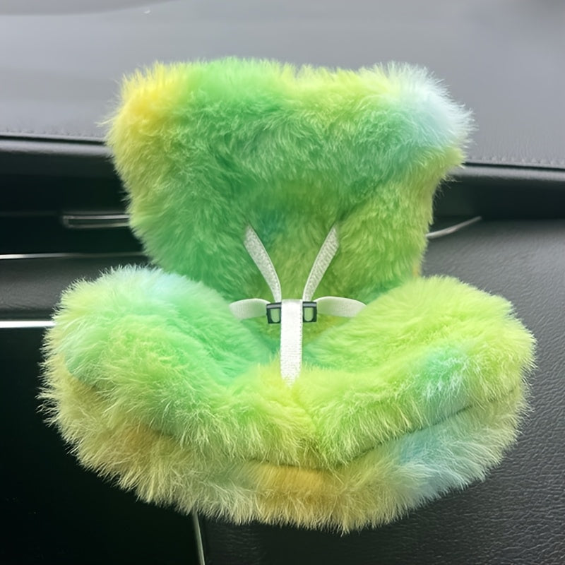 Doll Car Seat & Air Vent Mount Plush Leg Pastel Pink Yellow Purple Car Decor