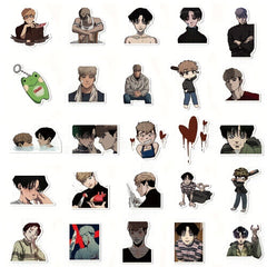 50pcs Anime Kill Tracking Series Stickers Waterproof DIY Creative Stickers