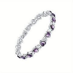 Adjustable Heart Shaped Magnetic Bracelet for Men and Women