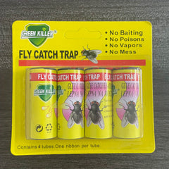 4pcs Indoor Sticky Hanging Fly Paper Strips