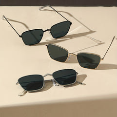 Square Metal Sunglasses for Men Women UV400
