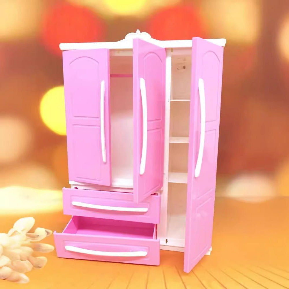 European Style Pink Wardrobe Scene Storage
