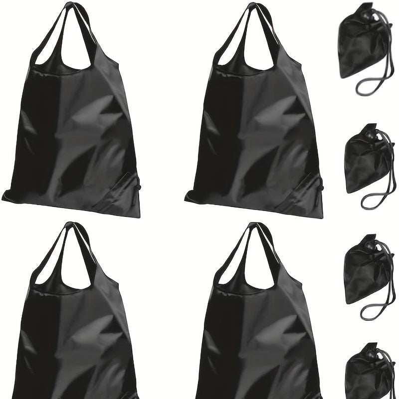 Foldable Drawstring Shopping Bag Reusable Grocery Shoulder Bag