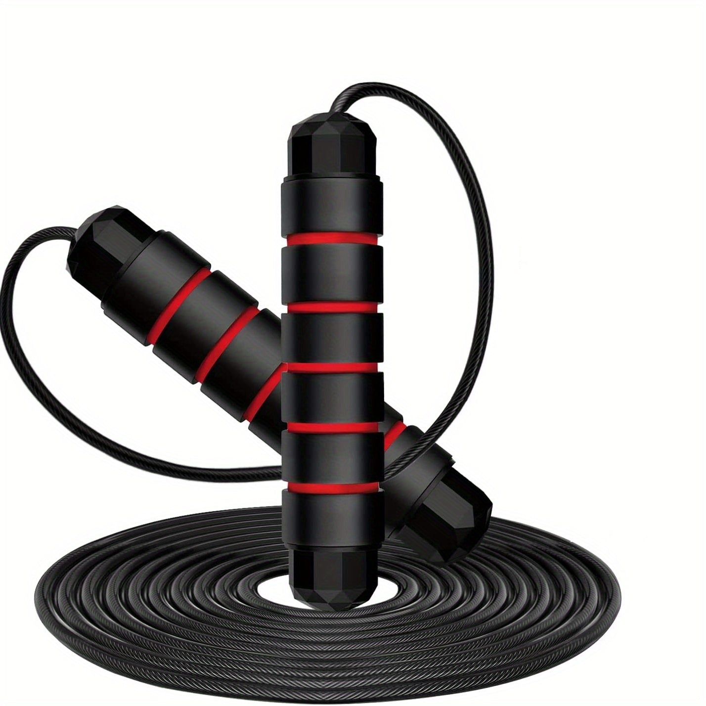 Adjustable Tangle Jump Rope for Rapid Speed Fitness Sports Gym & Weight Loss