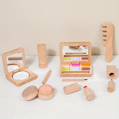Wooden Play House Makeup Toy for Girls