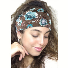 Bohemian Daisy Flower Print Headband