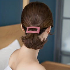 Hollow Square Hair Clip for Girls and Women