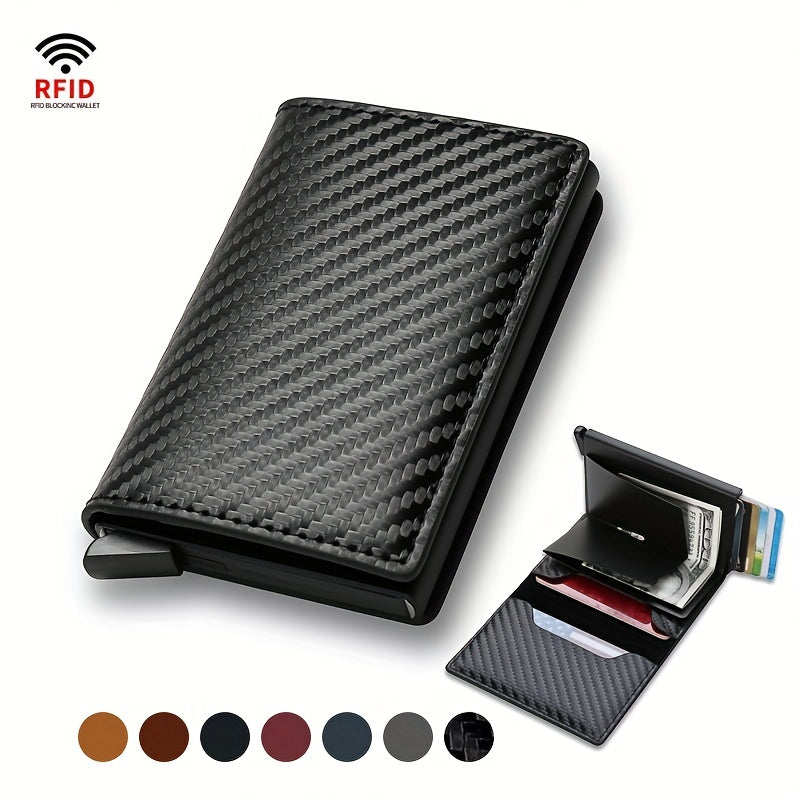 Men's RFID Blocking Credit Card Holder Minimalist Coin Purse