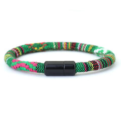 Men's Braided Leather Bracelet Bangle - Gift For Son