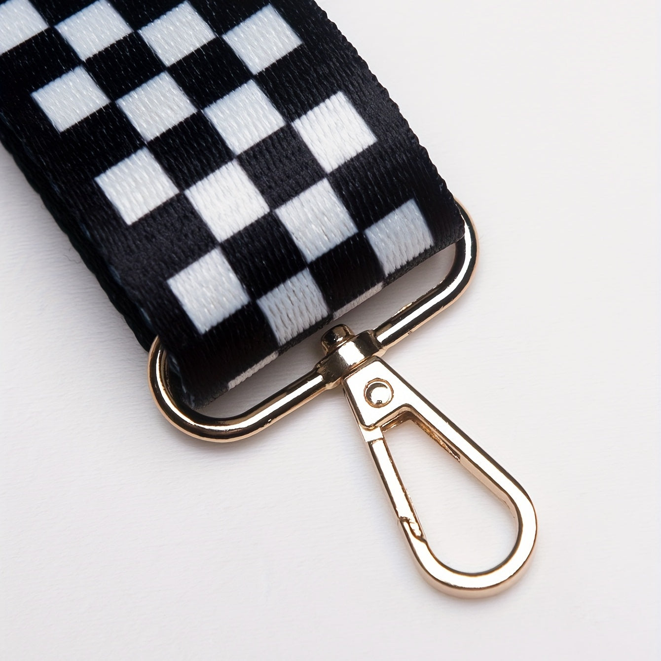 Checkered Pattern Purse Strap Adjustable Detachable Shoulder Strap Replacement