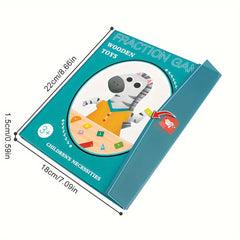 Wooden Magnetic Fraction Learning Math Toy