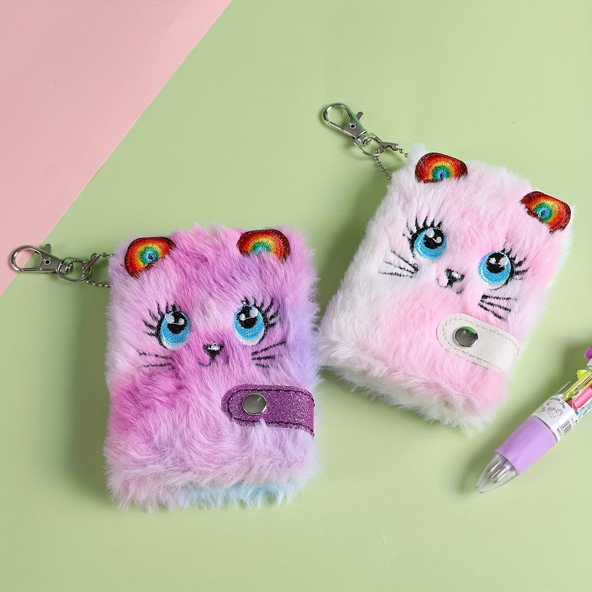 Cartoon Plush Hand Book Cat Children's Book Bag Pendant Gift