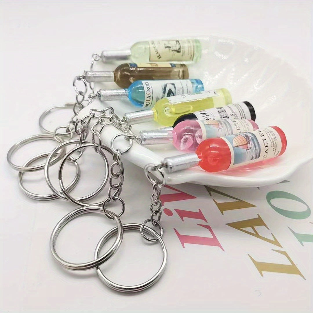 Wine Bottle Key Ring Key Chain for Girls Women Men