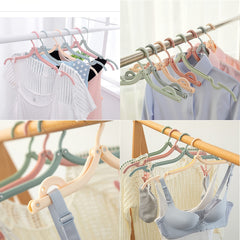 8 Pcs Foldable Travel Hangers Portable Clothes Drying Rack
