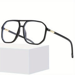 Large Frame Light Blocking Glasses Square Frame PC Sunglasses