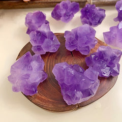Natural Amethyst Raw Stone Purple Guardian Stone Ornament